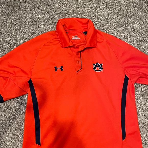 Men’s Small Under Armour Auburn Orange Polo - Picture 2 of 7